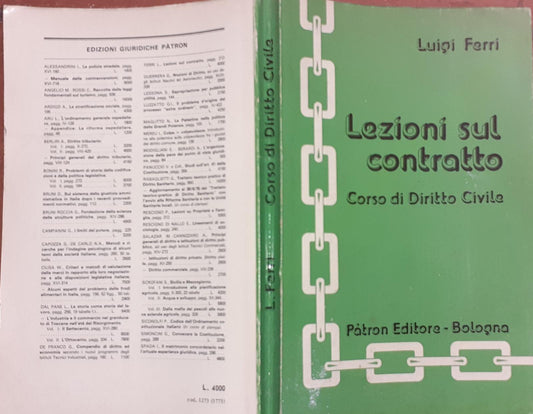 Lezioni sul contratto - copertina