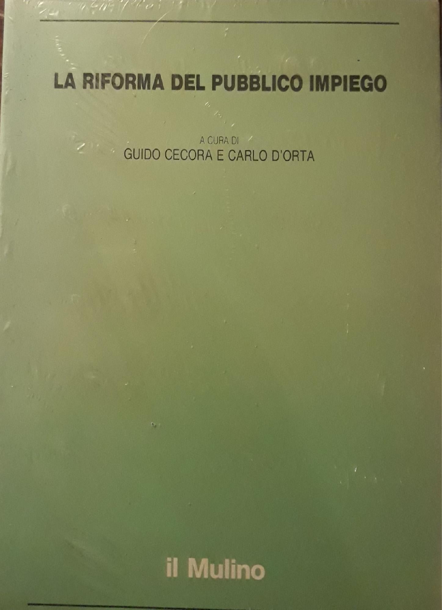 La riforma del pubblico impiego - copertina