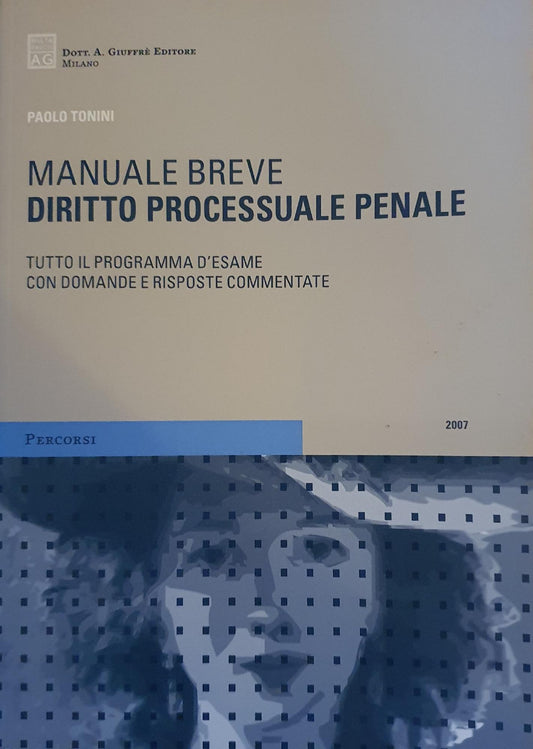 Diritto processuale penale : manuale breve : tutto il programma d'esame con domande e risposte commentate - copertina