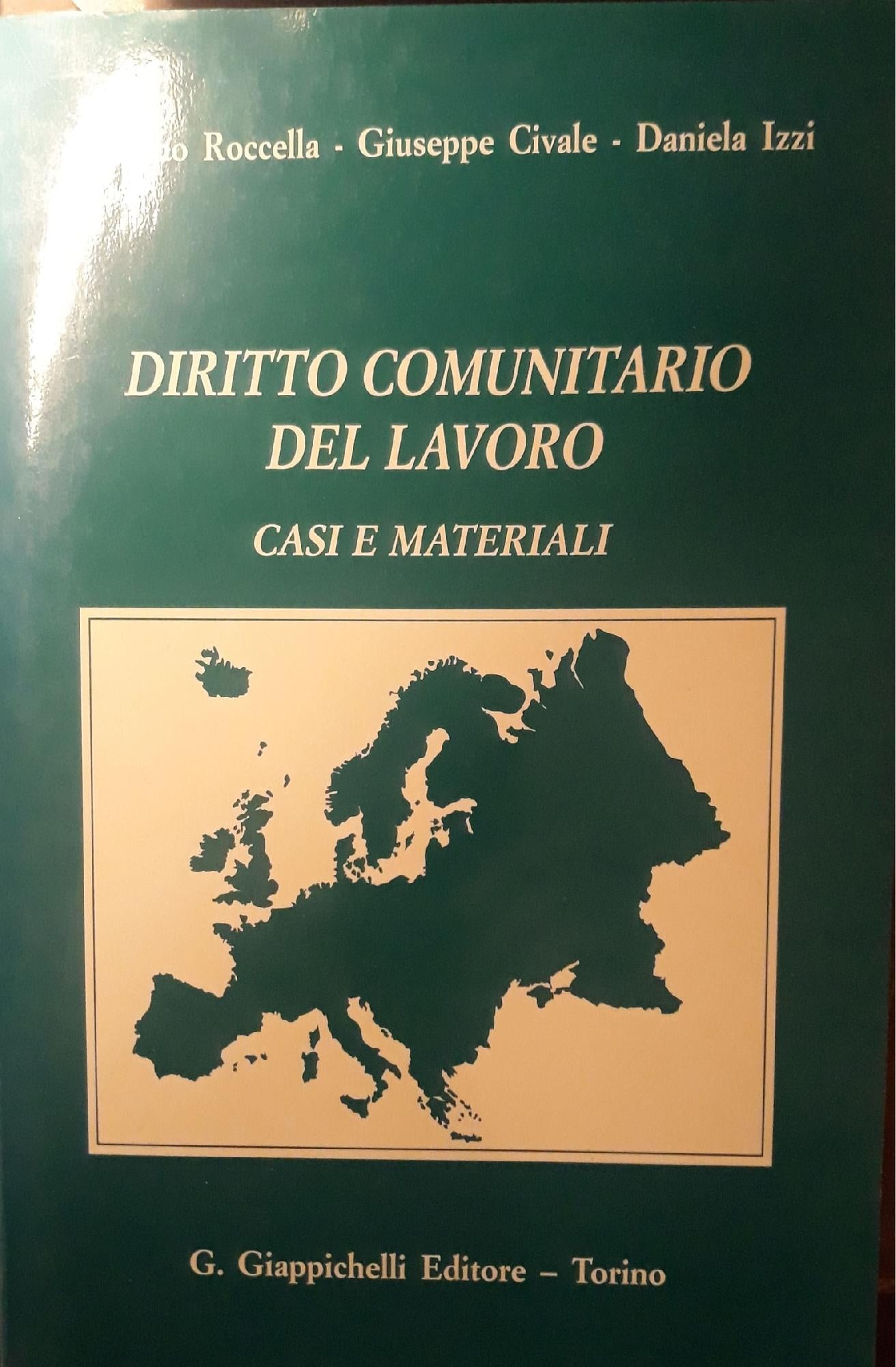 Diritto comunitario del lavoro : casi e materiali - copertina