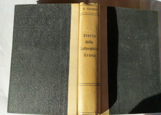 Storia della letteratura greca - copertina