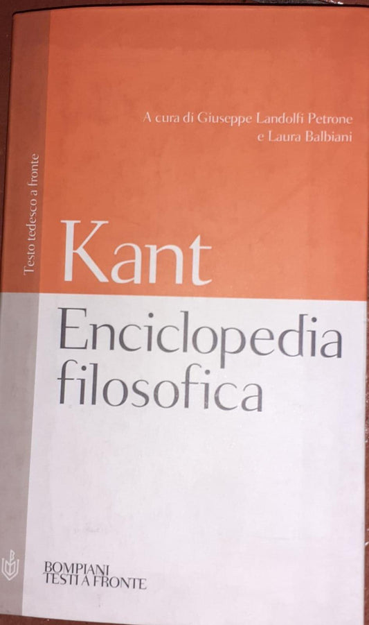Enciclopedia filosofica : con un'appendice sull'attività didattica di Kant - copertina