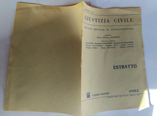 Giustizia civile. Estratto Aprile - copertina