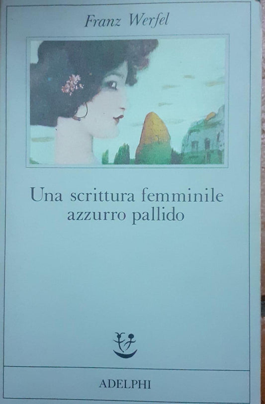Una scrittura femminile azzurro pallido - copertina
