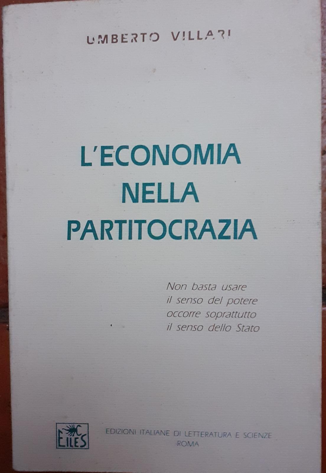 L' economia nella partitocrazia - copertina