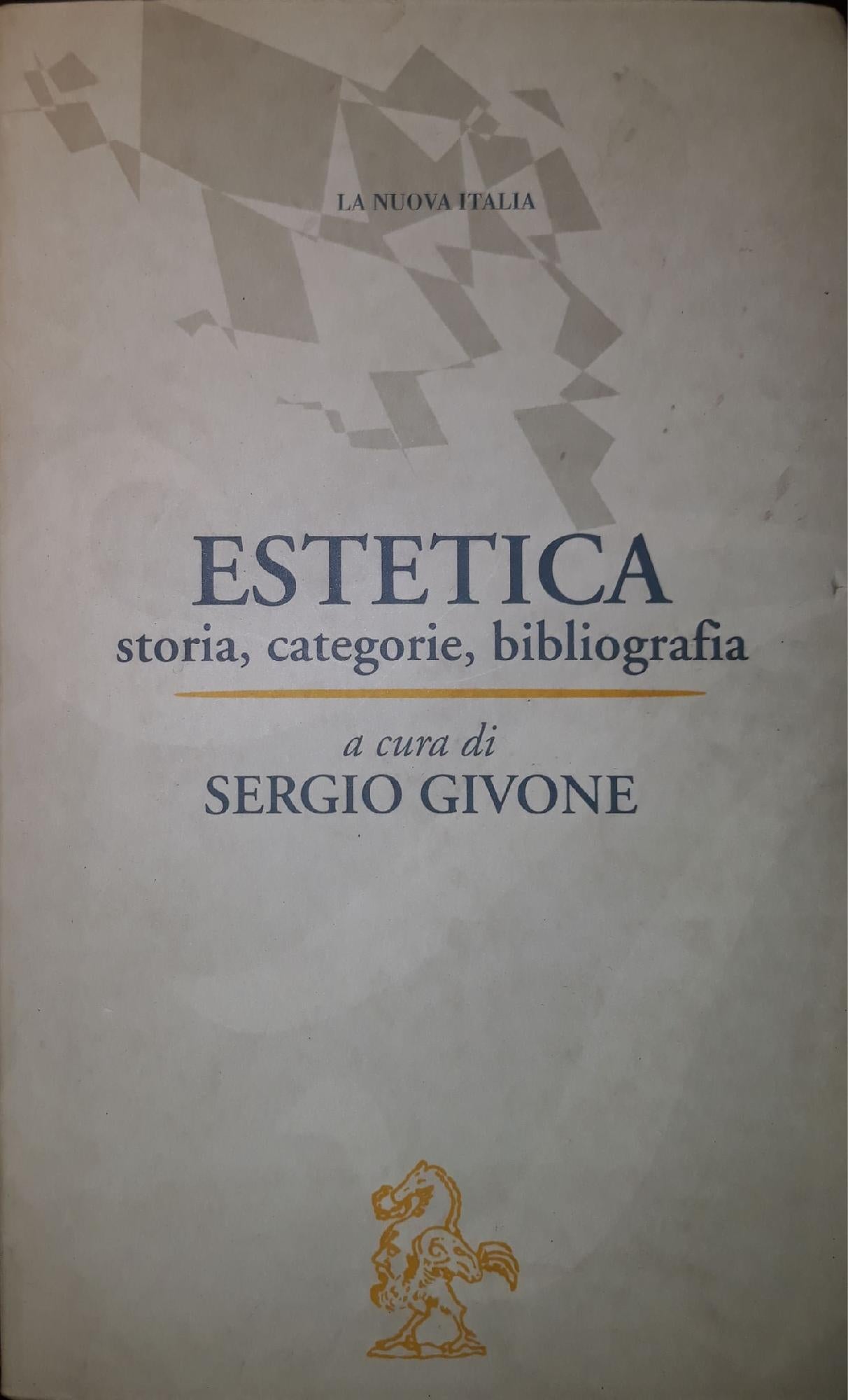 Estetica : storia, categorie, bibliografia - copertina