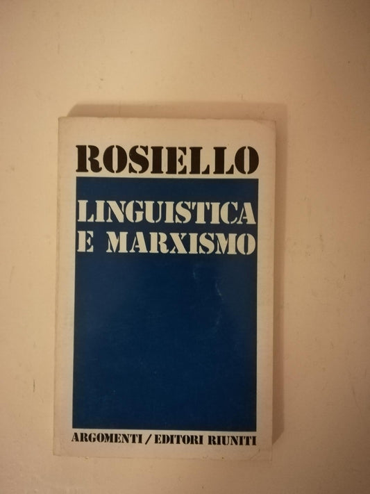 Linguistica e Marxismo - copertina