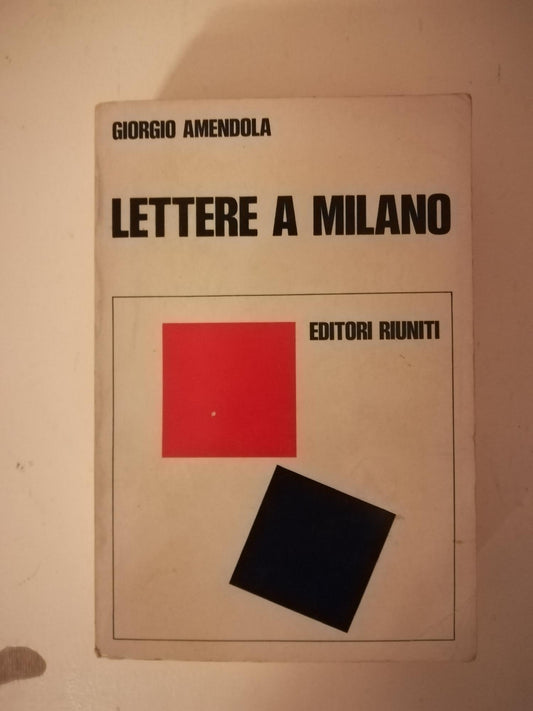 Lettere a Milano - copertina