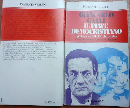 Il Piave democristiano .I protagonisti della DC che cambia - copertina