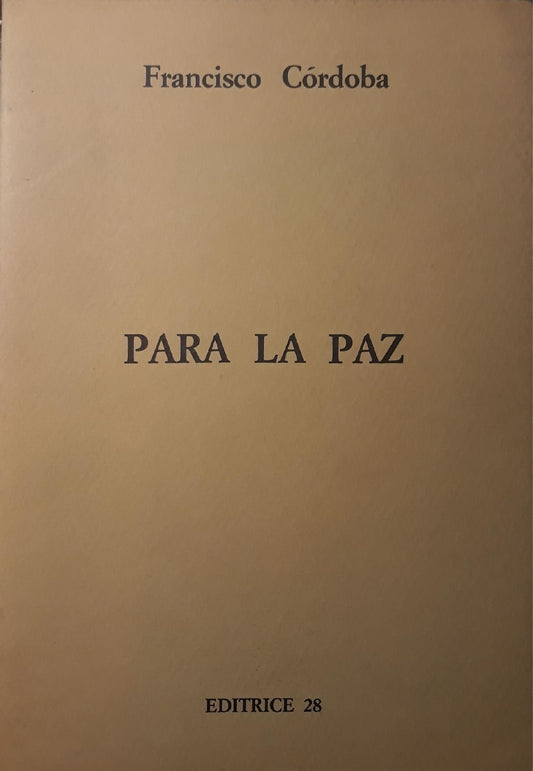 Para la paz - copertina