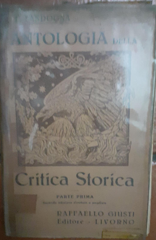 Critica Storica Parte prima - copertina