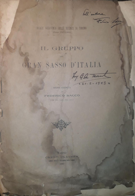 Il Gruppo del Gran Sasso d'Italia - copertina