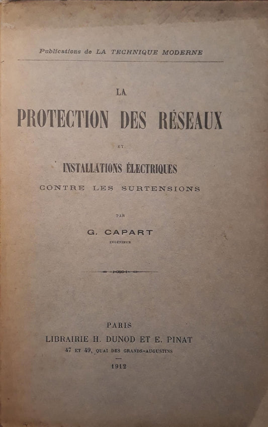 La protection des reseaux et installations electriques contre les surtensions - copertina