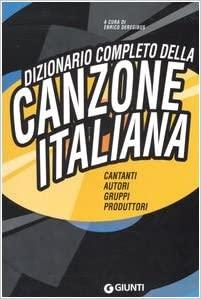 Dizionario completo della canzone italiana - copertina