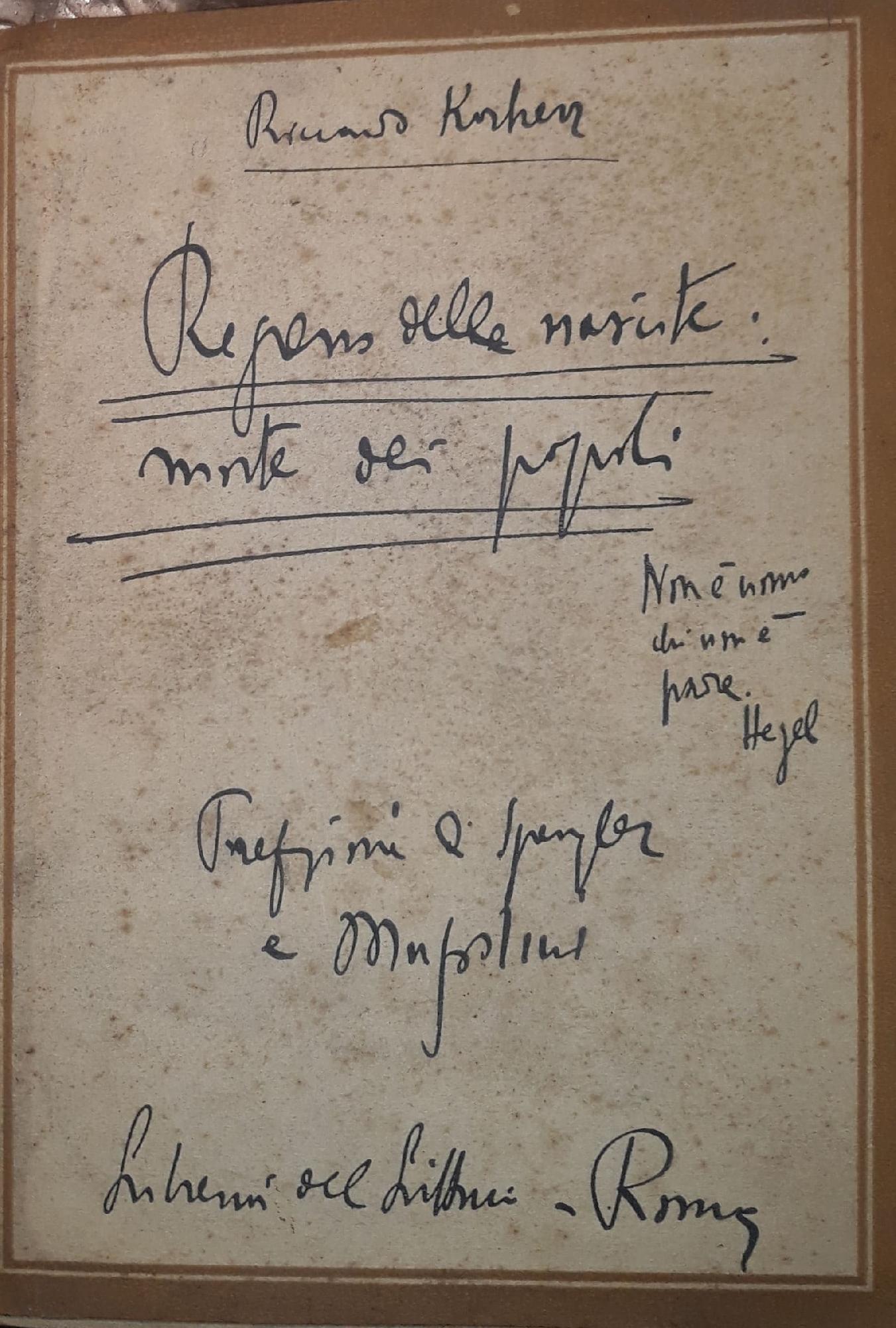 Regresso delle nascite morte dei popoli - copertina