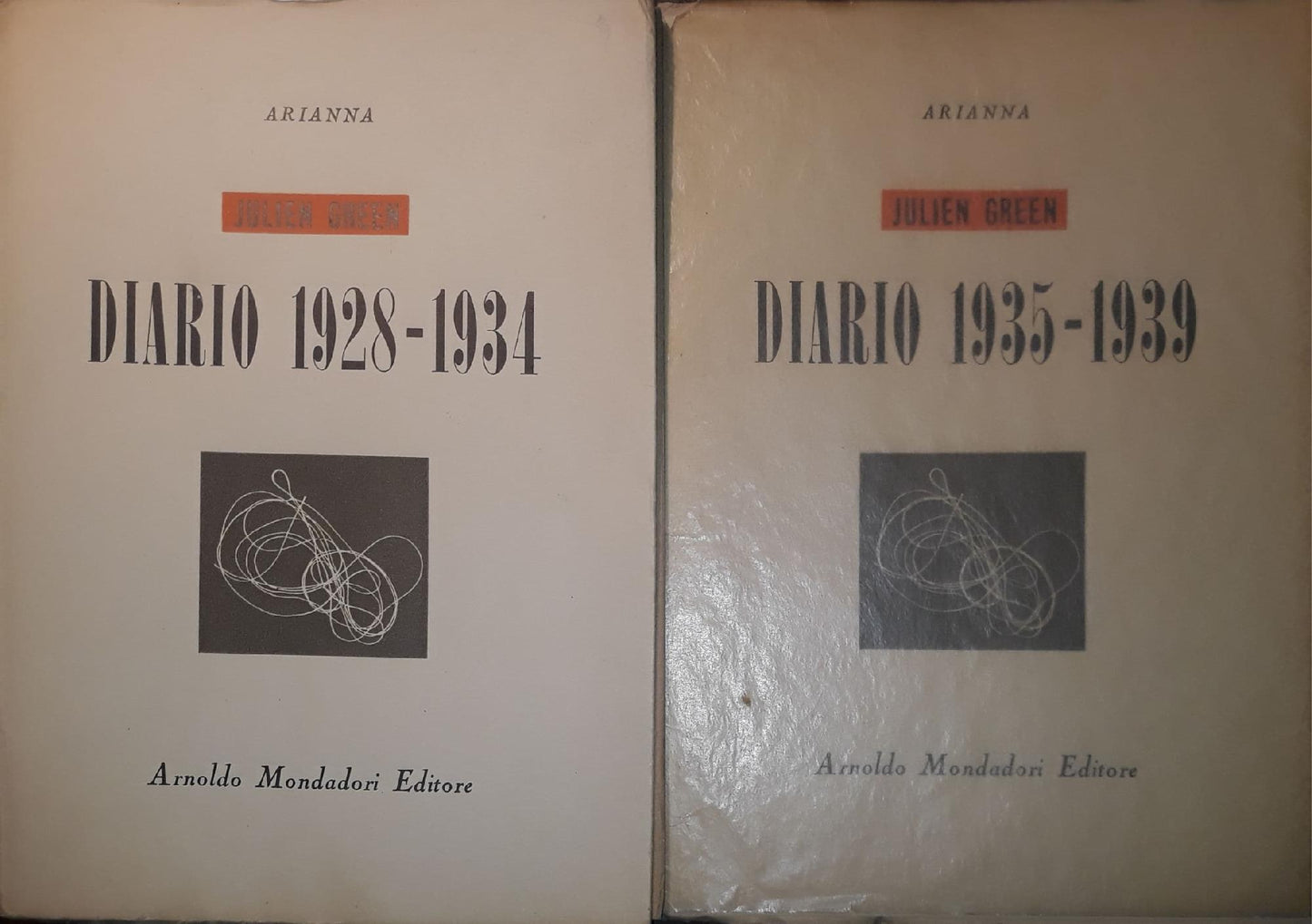 Diario 1928 -1934 (pag. 227); Diario 1935 - 1939 (pag.196) - copertina