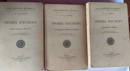 Storia d'Europa Vol.1 Storia antica e medievale. Vol.II Rinascimento,riforma,illuminismo. Vol.III L'esperimento liberale. - copertina