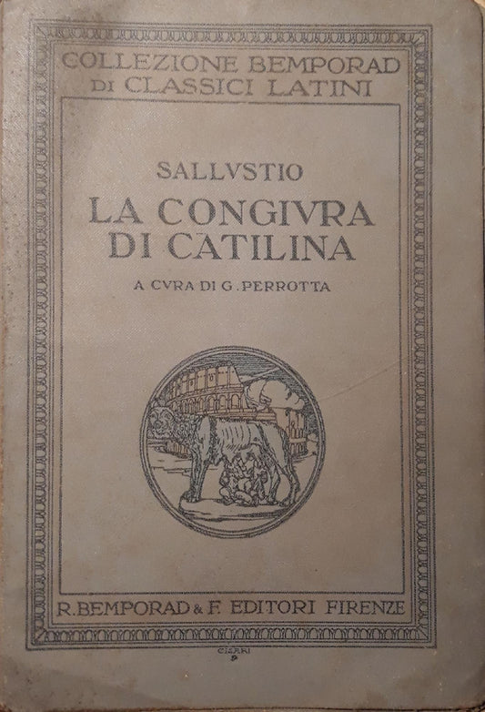Sallustio: La congiura di Catilina - copertina
