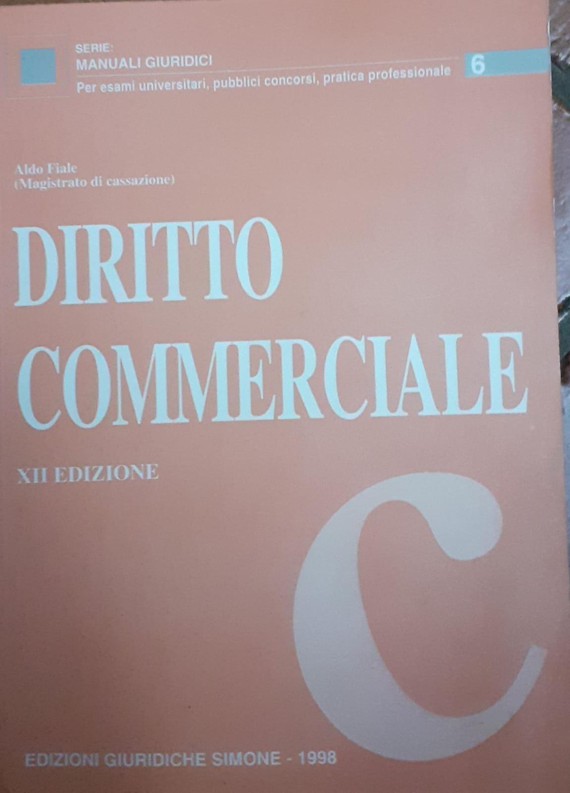 Diritto commerciale - copertina