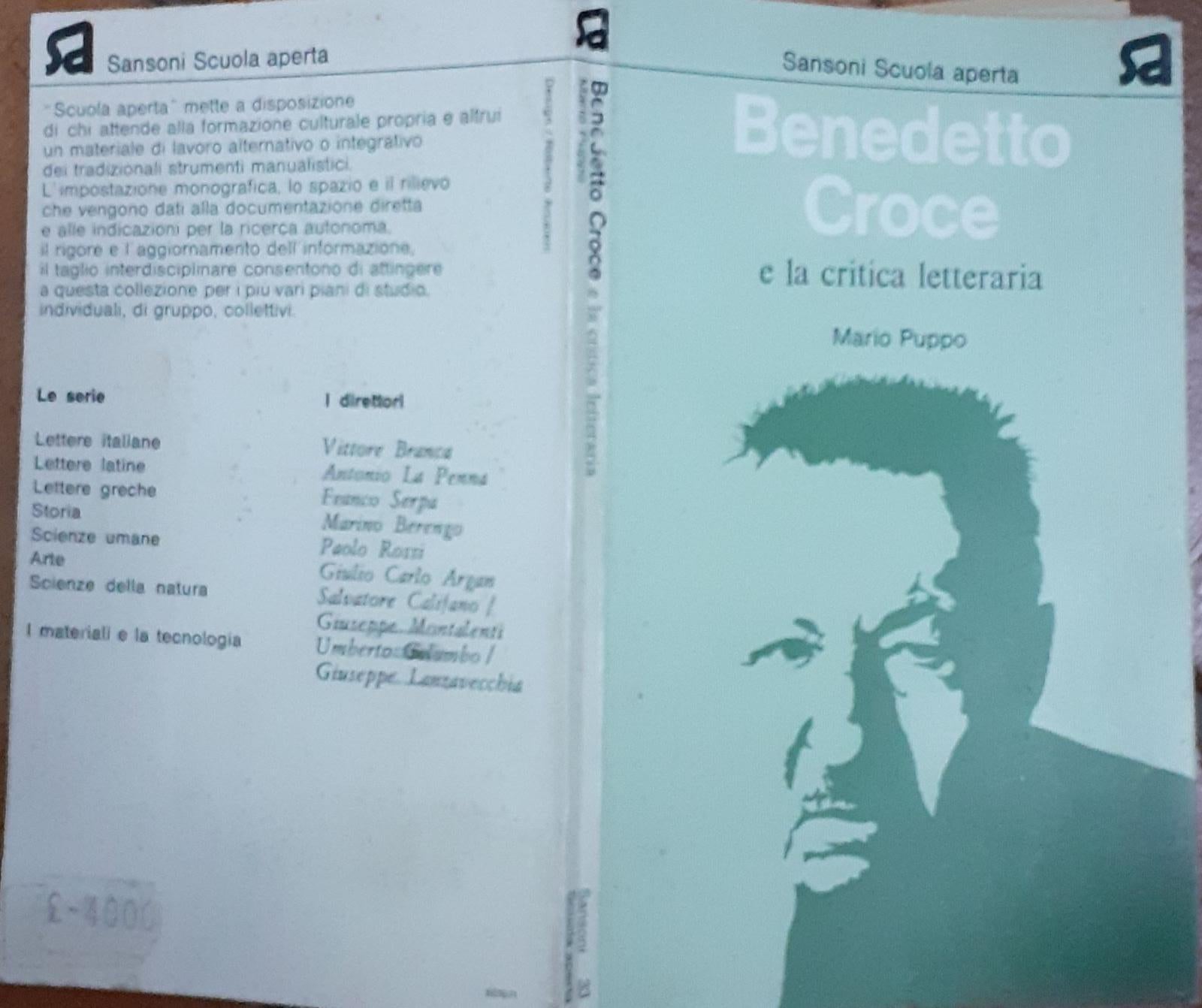 Benedetto Croce e la critica letteraria - copertina