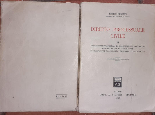 Manuale di diritto processuale civile - copertina
