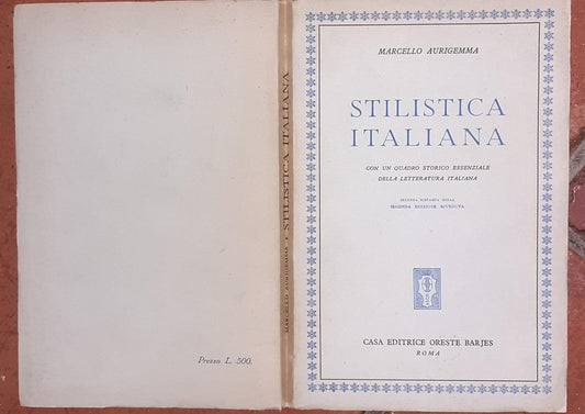 Stilistica italiana - copertina