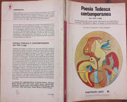 Poesia tedesca contemporanea dal 1945 a oggi - copertina
