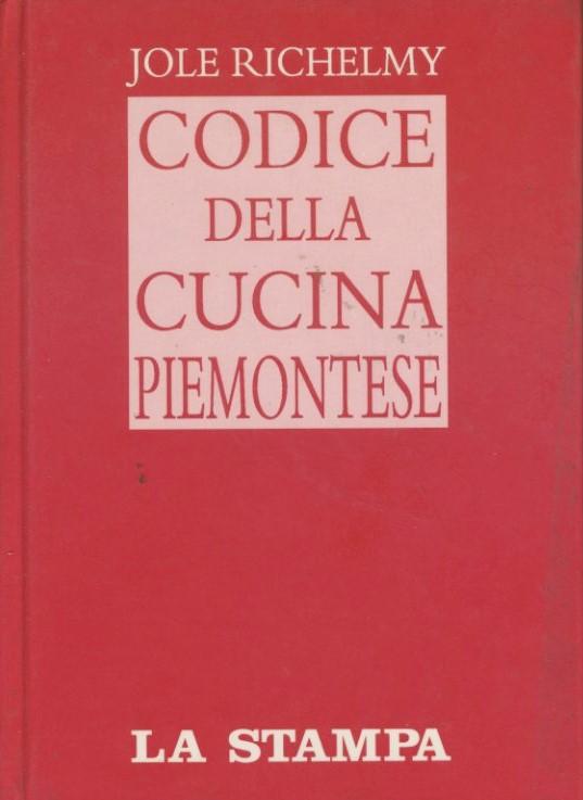 Codice della cucina piemontese - copertina