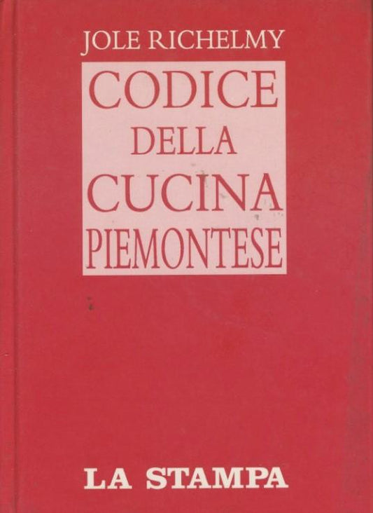 Codice della cucina piemontese - copertina