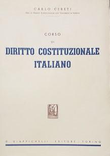 Corso di Diritto Costituzionale Italiano - copertina