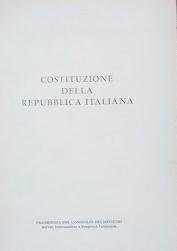 Costituzione della Repubblica Italiana. Supplemento al n. 5 di "Vita Italiana - Documenti e informazioni" - copertina
