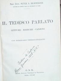 Il tedesco parlato. Letture - Esercizi - Canzoni, con dizionario Tedesco-Italiano - copertina