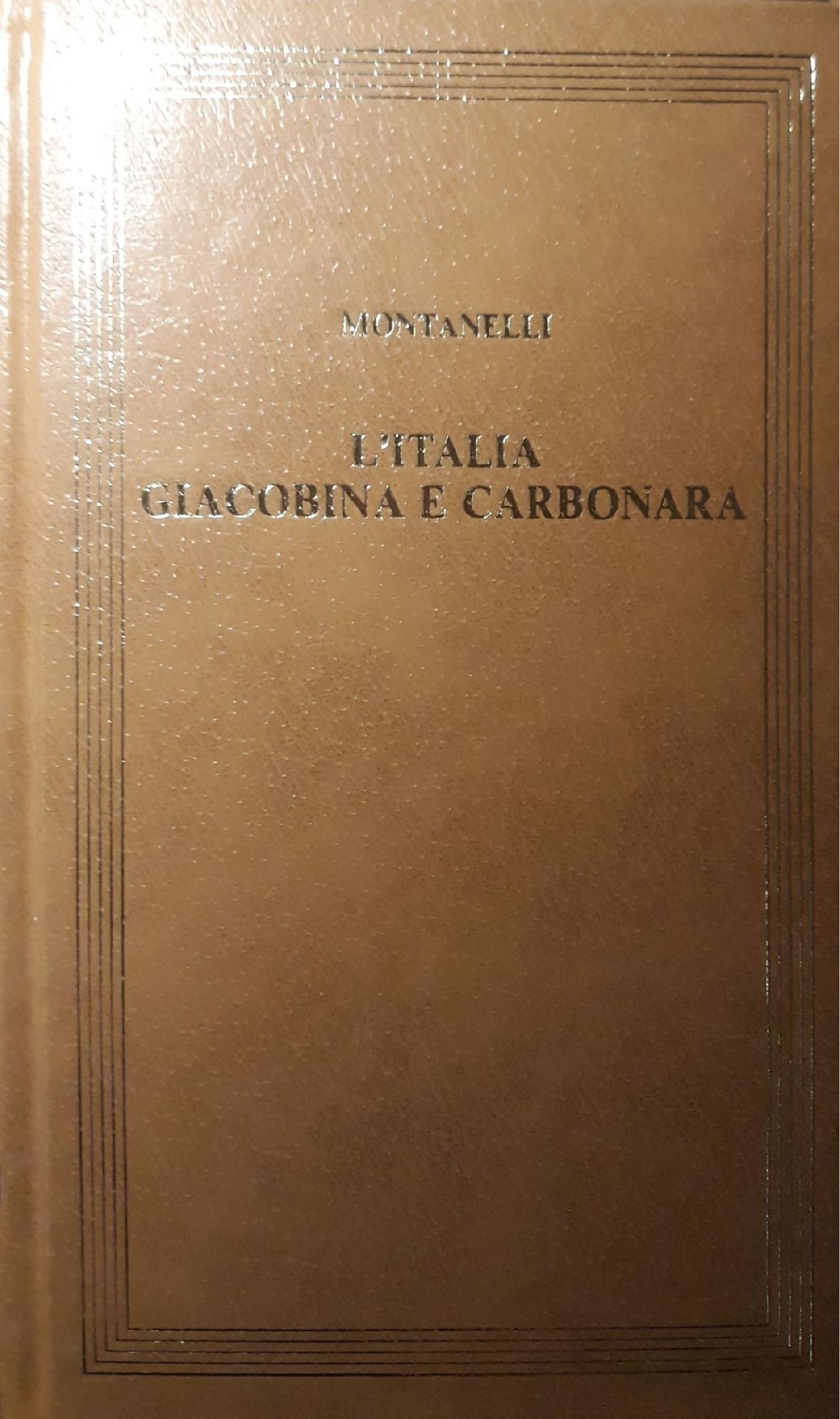 L'Italia giacobina e carbonara - copertina