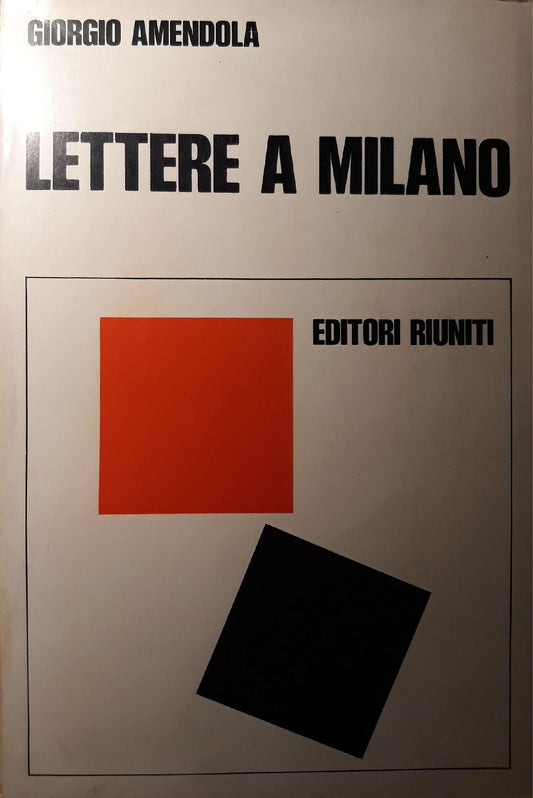 Lettere a Milano - copertina