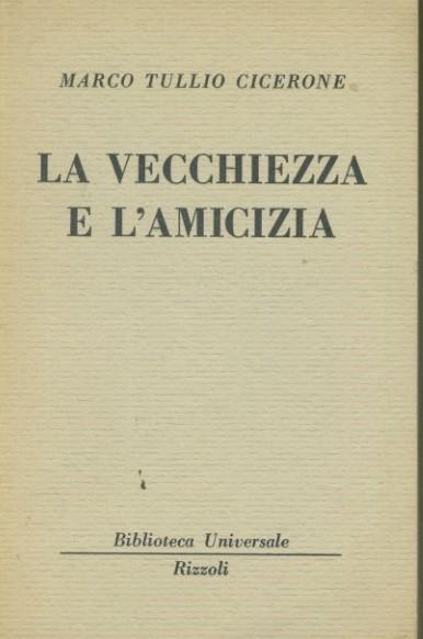 La vecchiezza e l'amicizia - copertina