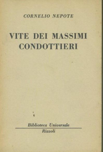 Vite dei massimi condottieri - copertina