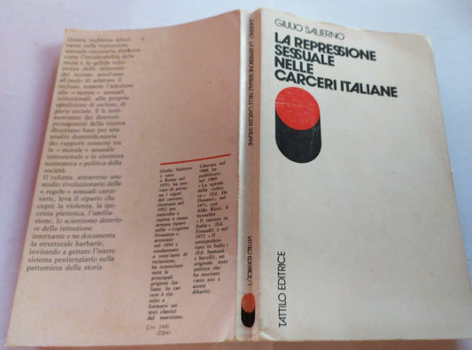 La repressione sessuale nelle carceri italiane - copertina