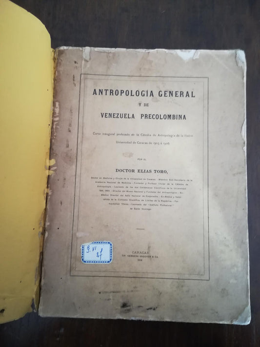 Antropologia General y de Venezuela Precolombina - copertina