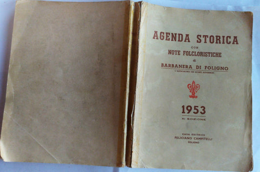 Agenda storica con note folcloristiche - copertina