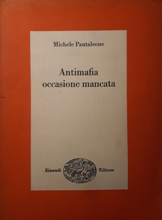 Antimafia occasione mancata - copertina