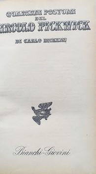 Quaderni postumi del Circolo Pickwick - copertina
