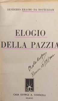 Elogio della pazzia - copertina