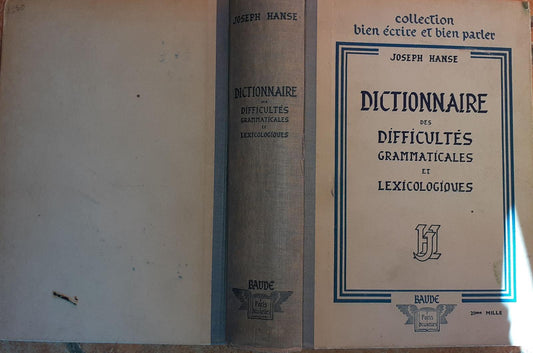 Dictionnaire des difficultes grammaticales et lexicologiques - copertina