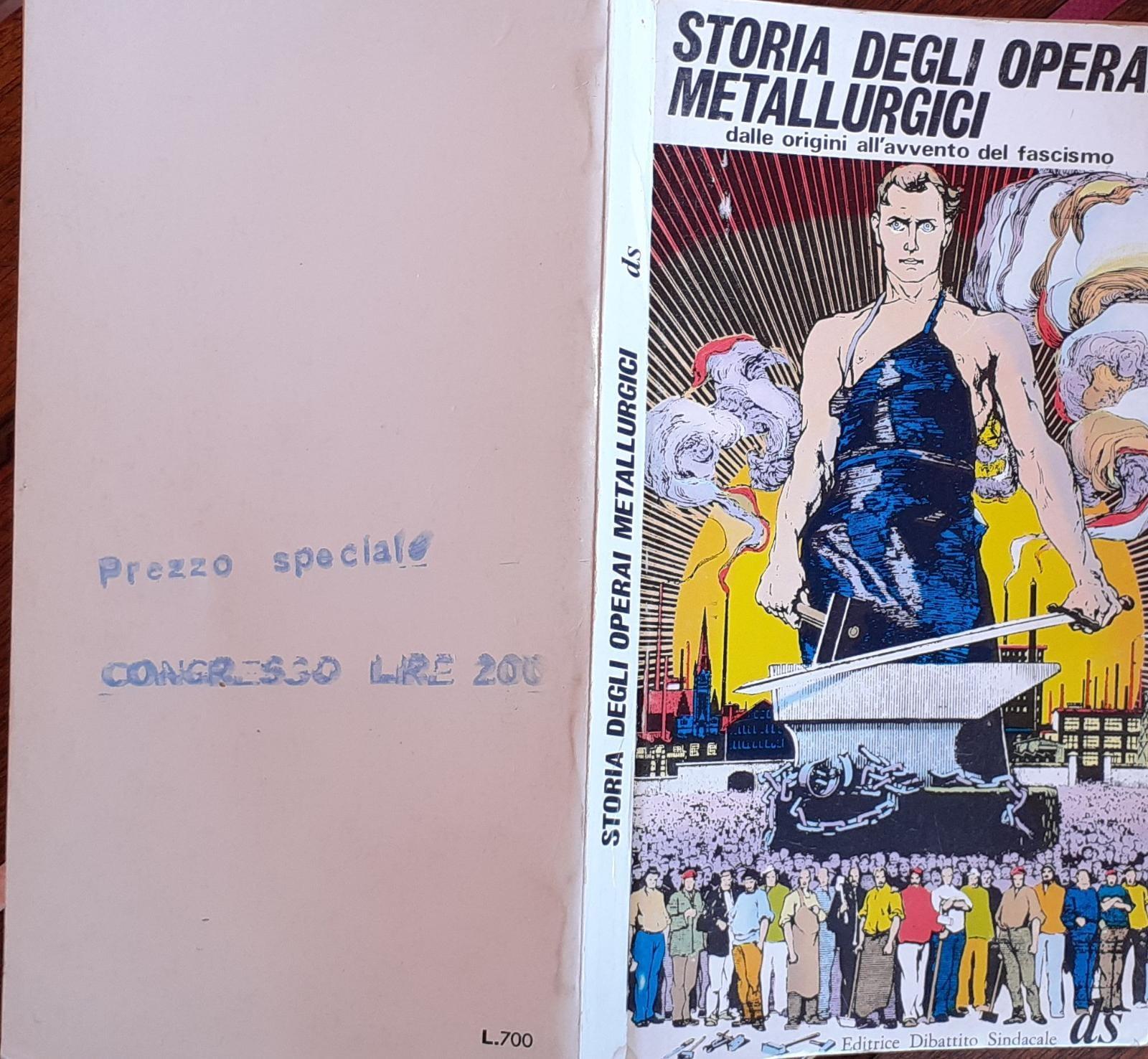 Storia degli operai metallurgici - copertina