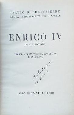 Enrico IV - copertina