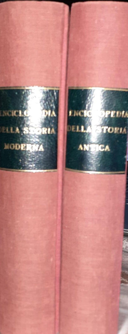Enciclopedia della storia antica  e moderna . Volumi I II - copertina