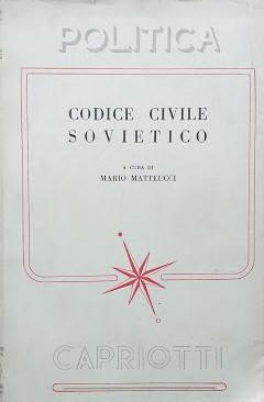 Codice Civile Sovietico - copertina