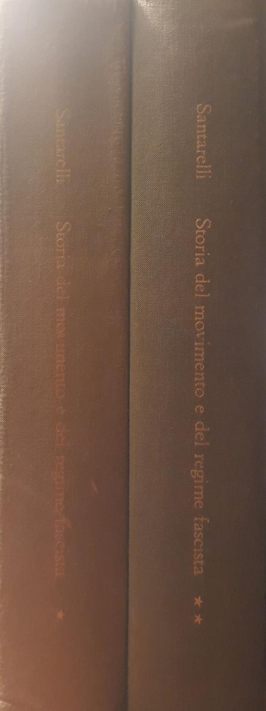 Storia del movimento e del regime fascista (Vol. I p. 597) (Vol. II p.608) - copertina
