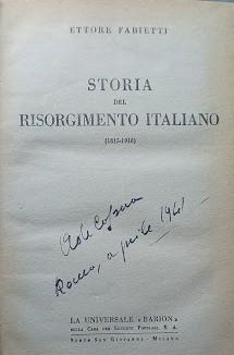 Storia del Risorgimento Italiano (1815-1918) - copertina