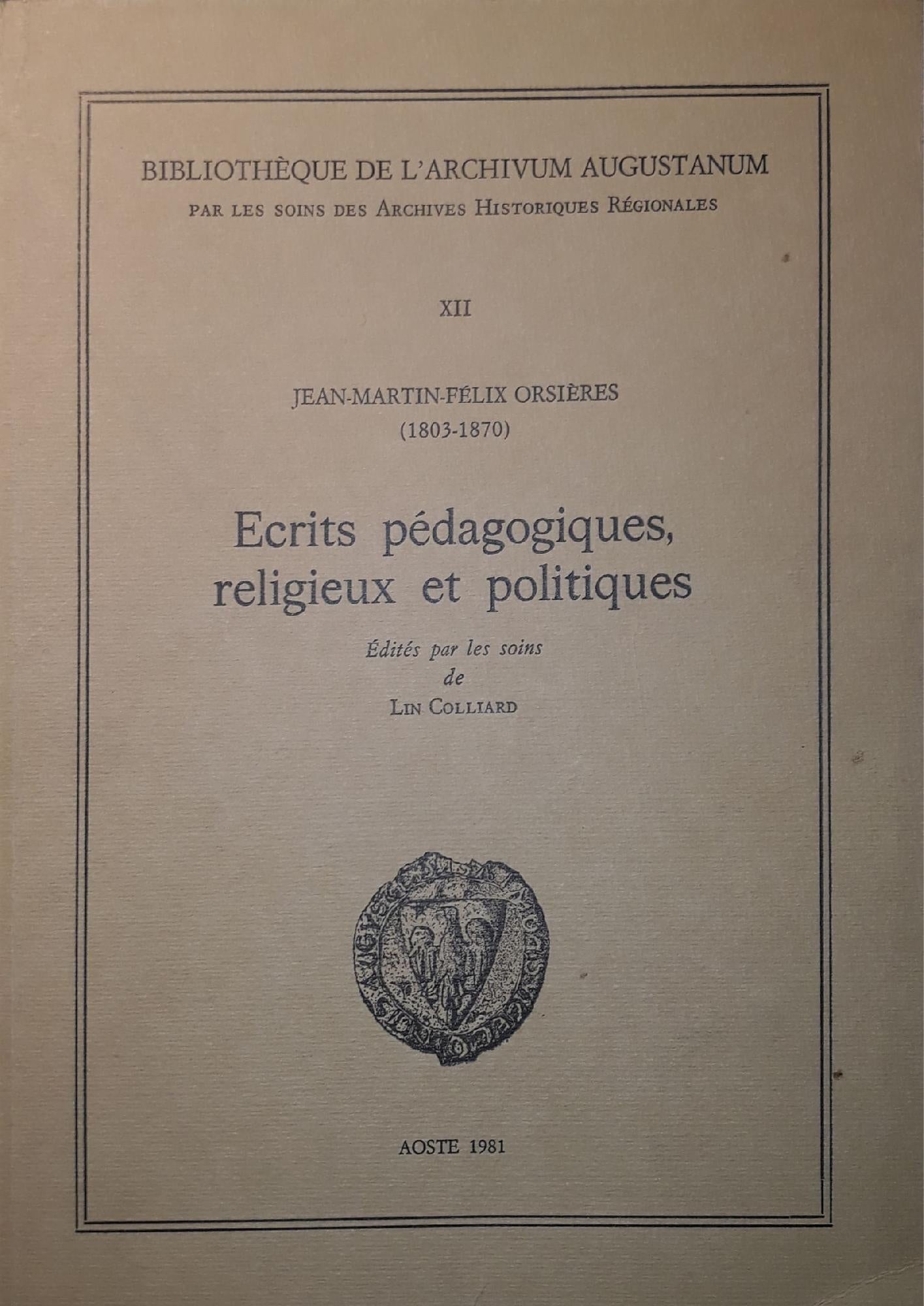 Ecrits pédagogiques, religieuxet politiques - copertina